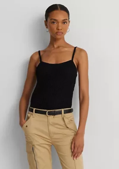 Petite Linen Blend Sweater Tank Top