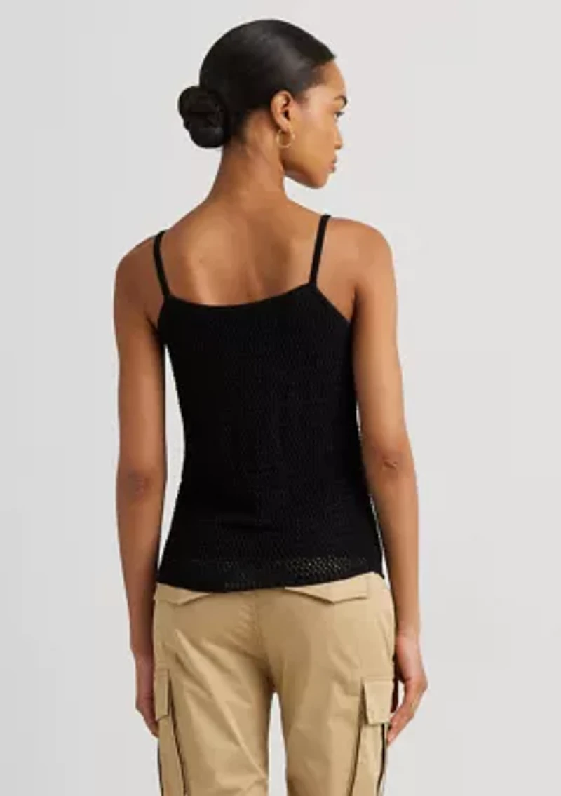 Petite Linen Blend Sweater Tank Top