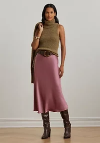 Petite Wool-Blend Sleeveless Turtleneck Sweater