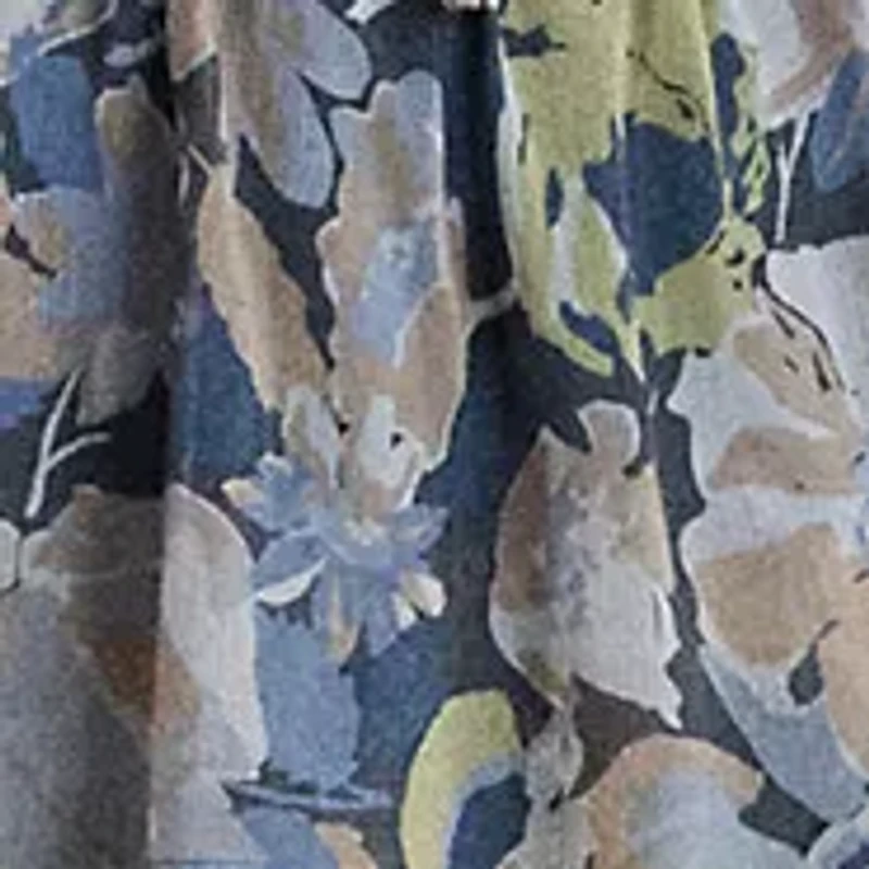 Petite Floral Ruffle-Trim Georgette Dress