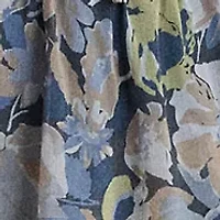 Petite Floral Ruffle-Trim Georgette Dress