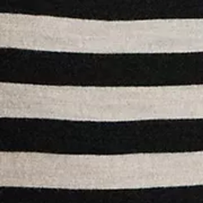 Petite Striped Cotton Jersey Puff-Sleeve T-Shirt