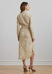 Petite Floral Linen Shirtdress