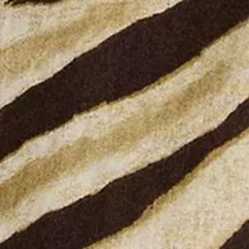 Petite Relaxed Fit Zebra-Print Linen Shirt