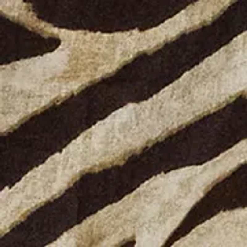 Petite Zebra-Print Linen Wide-Leg Pants