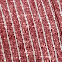 Women's Petite Relaxed Fit Striped Linen Shirt