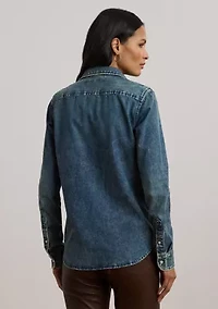 Petite Classic Fit Denim Shirt