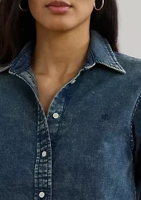 Petite Classic Fit Denim Shirt