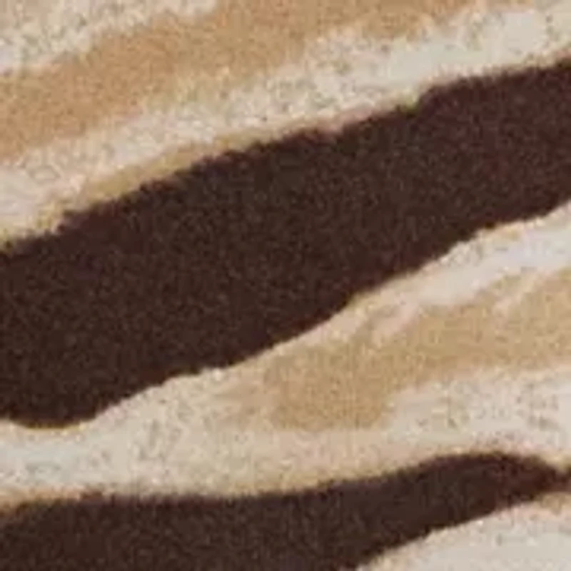 Petite Zebra-Print Stretch Cotton Boatneck Tee