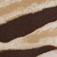 Petite Zebra-Print Stretch Cotton Boatneck Tee