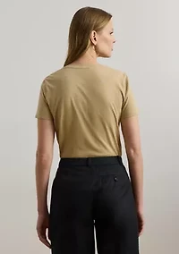Petite Beaded-Logo Cotton Jersey T-Shirt
