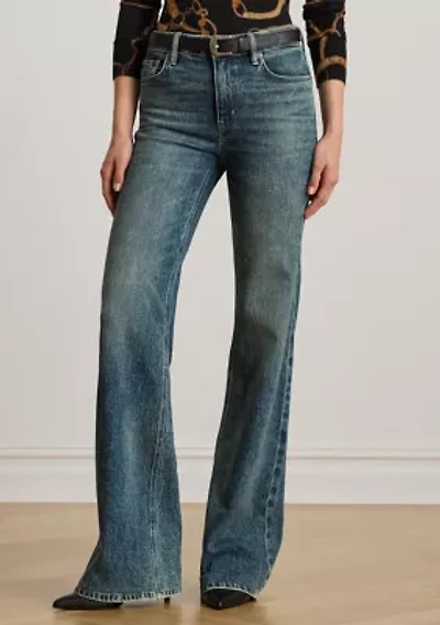 Petite High-Rise Flare Jeans