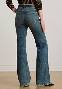 Petite High-Rise Flare Jeans