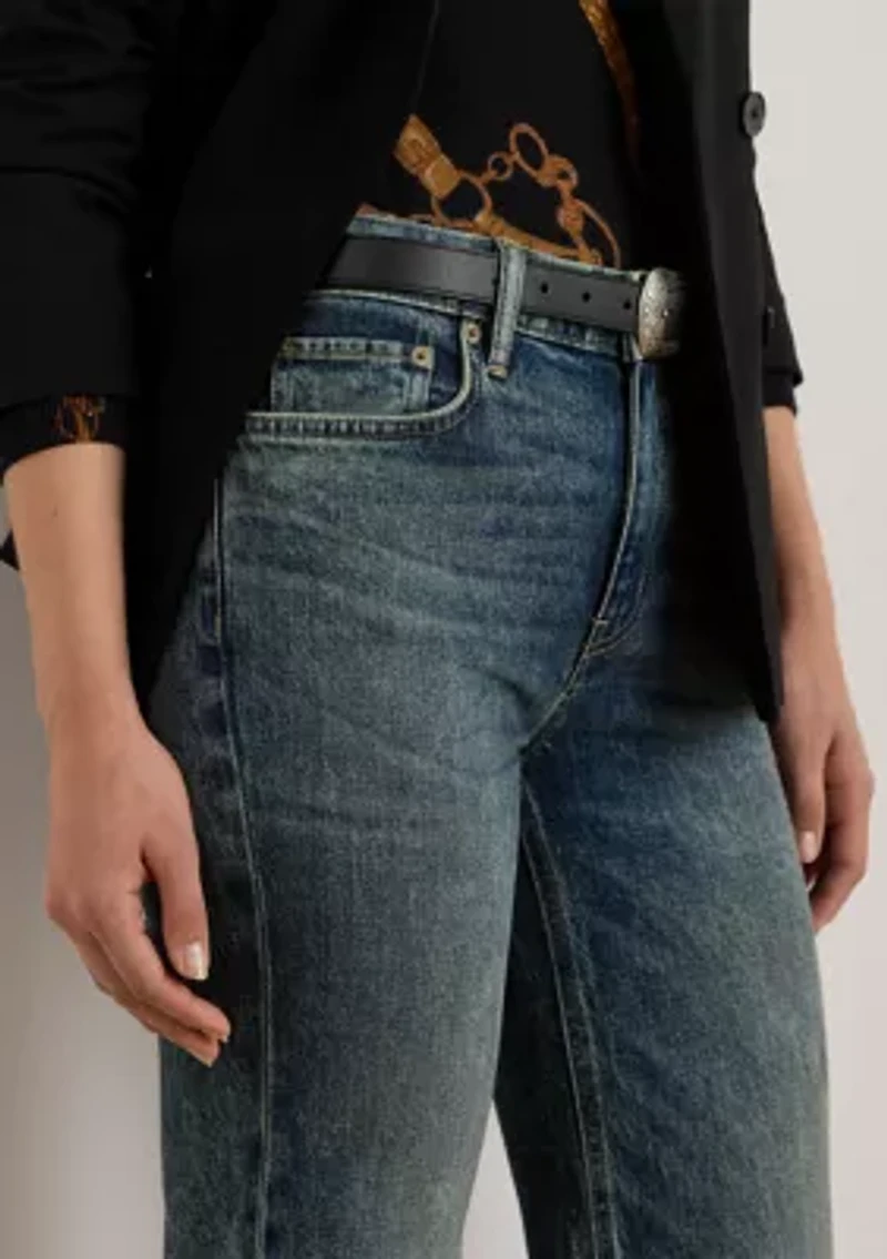Petite High-Rise Flare Jeans