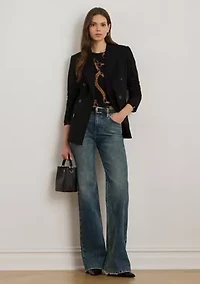Petite High-Rise Flare Jeans