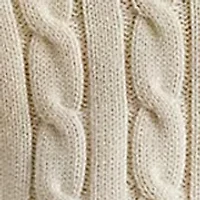 Petite Cable-Knit Cotton Cricket Sweater Vest