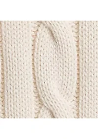 Petite Cable-Knit Cotton Cricket Sweater Vest