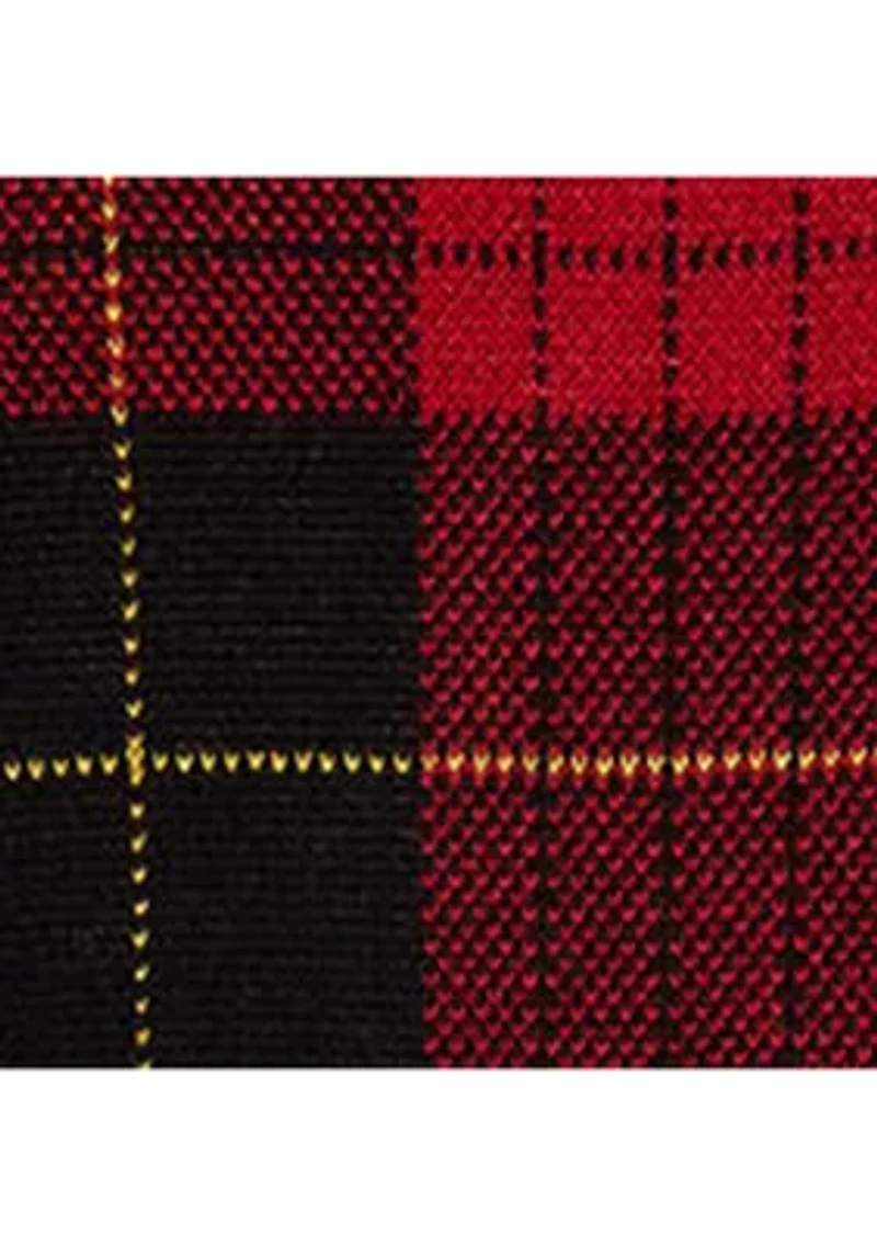 Petite Plaid Cotton-Blend Sweater