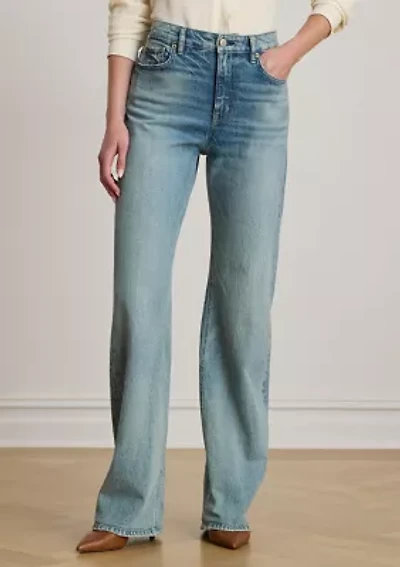 Petite High-Rise Wide-Leg Jeans