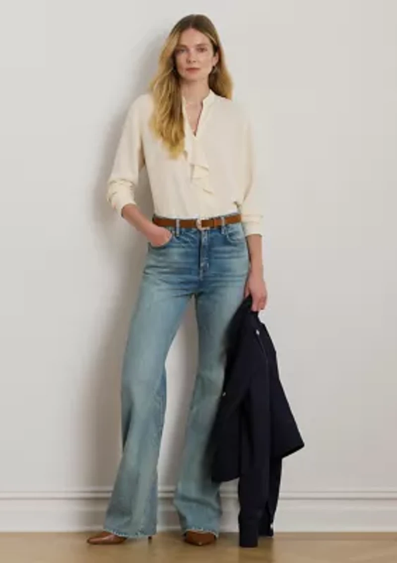 Petite High-Rise Wide-Leg Jeans