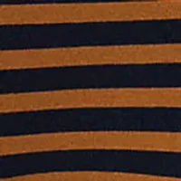 Petite Striped Stretch Cotton Boatneck Tee