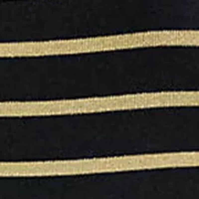 Petite Metallic Striped Boatneck Top