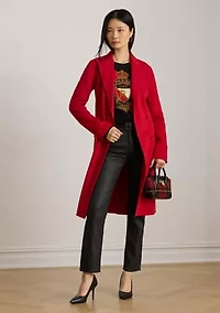 Petite Coated High-Rise Straight Ankle Jeans