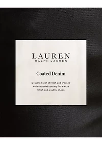 Petite Coated High-Rise Straight Ankle Jeans