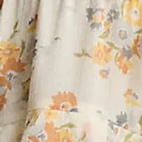 Petite Floral Ruffle-Trim Tiered Dress