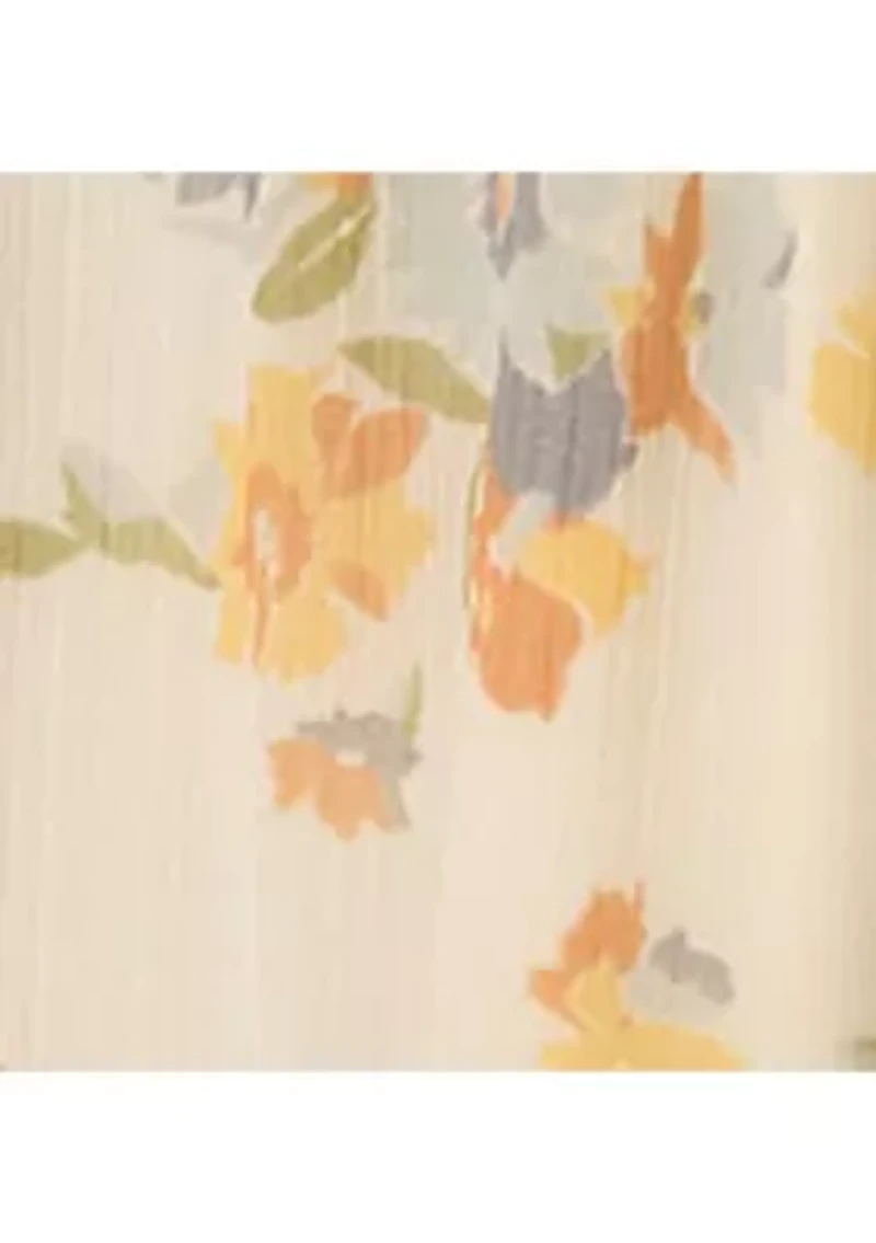 Petite Floral Ruffle-Trim Tiered Dress