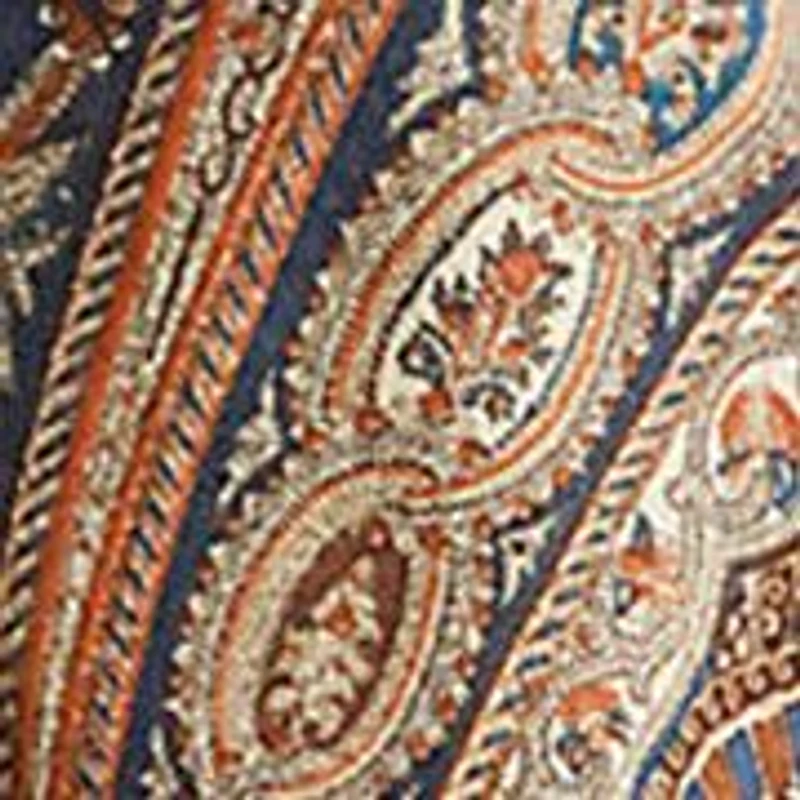 Petite Paisley Crepe Wide-Leg Pants
