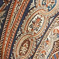 Petite Paisley Crepe Wide-Leg Pants