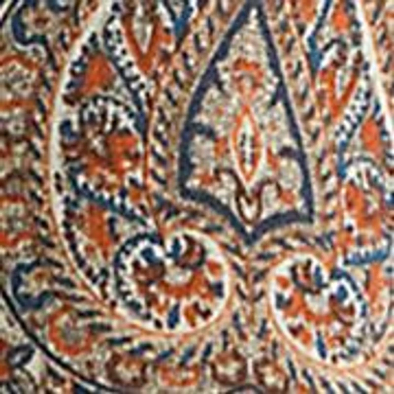 Petite Classic Fit Paisley Crepe Shirt