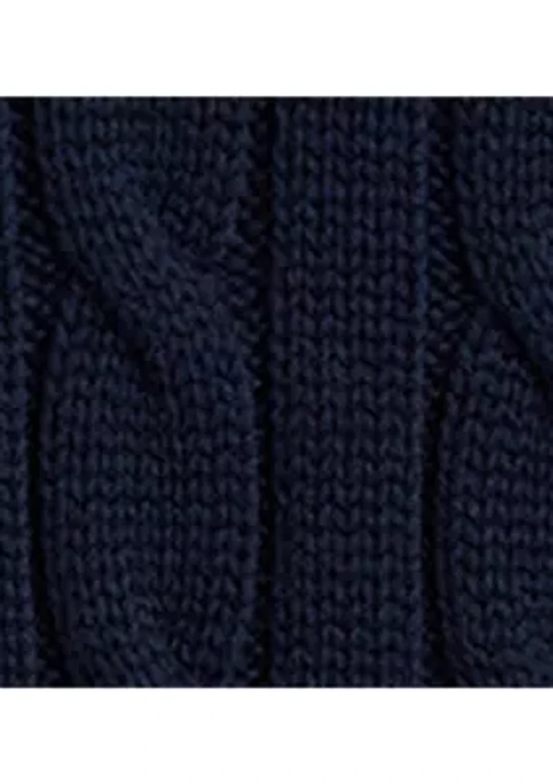 Petite Cable-Knit Cotton Cricket Sweater