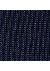 Petite Belting-Motif Short-Sleeve Sweater