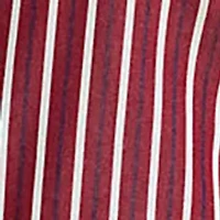 Petite Striped Cotton Broadcloth Tie-Neck Shirt