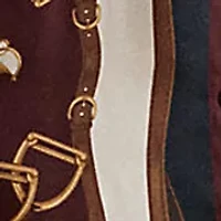 Petite Equestrian-Print Twill Midi Shirtdress