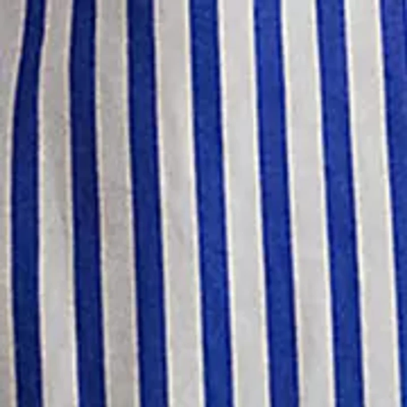 Petite Striped Cotton Broadcloth Cropped Shirt