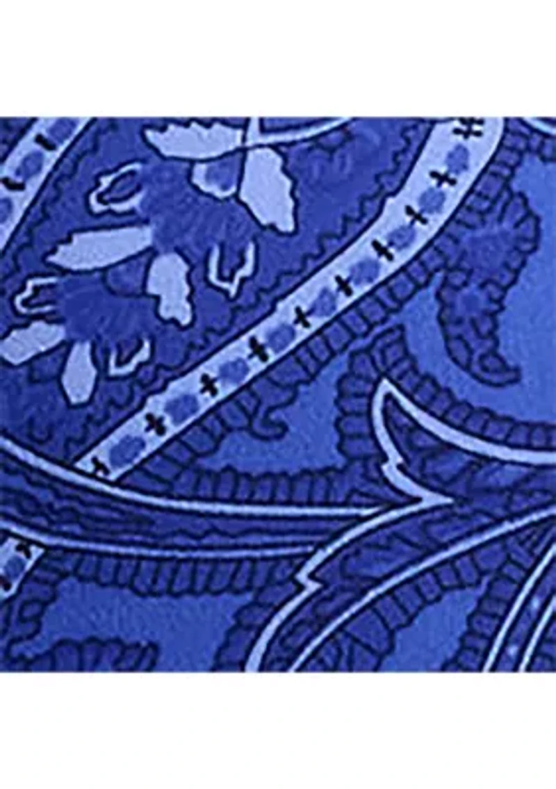 Petite Relaxed Fit Paisley Crepe Shirt