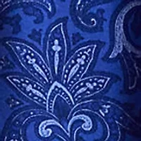 Petite Paisley Crepe Wide-Leg Pants