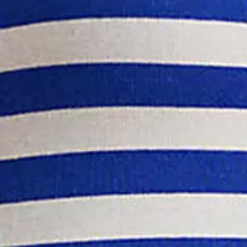 Petite Striped Stretch Cotton Boatneck T-Shirt