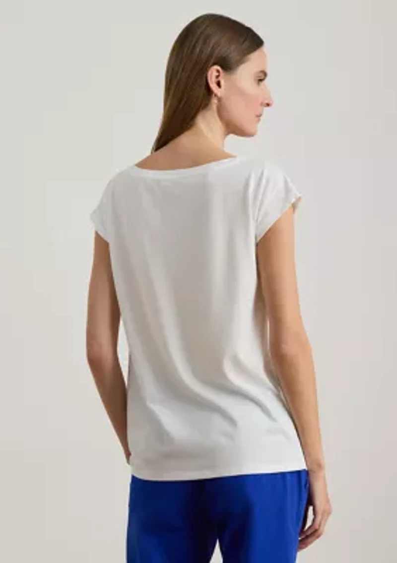 Petite Graphic Cotton-Modal Jersey T-Shirt