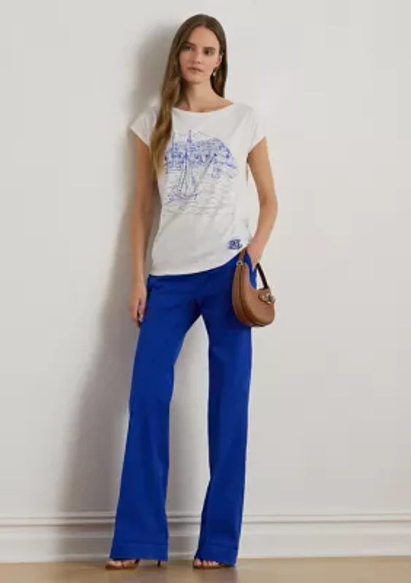 Petite Graphic Cotton-Modal Jersey T-Shirt