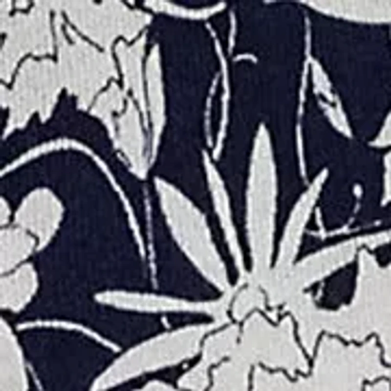 Petite Floral Cotton-Blend Short-Sleeve Sweater