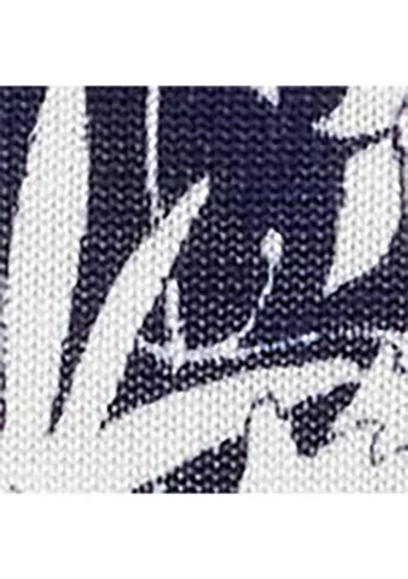 Petite Floral Cotton-Blend Short-Sleeve Sweater