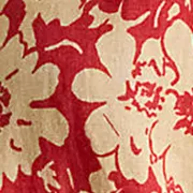 Petite Relaxed Fit Floral Linen Shirt