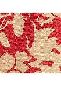 Petite Relaxed Fit Floral Linen Shirt