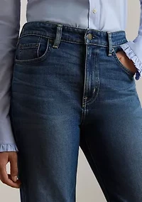 Petite High-Rise Straight Wide-Leg Jeans