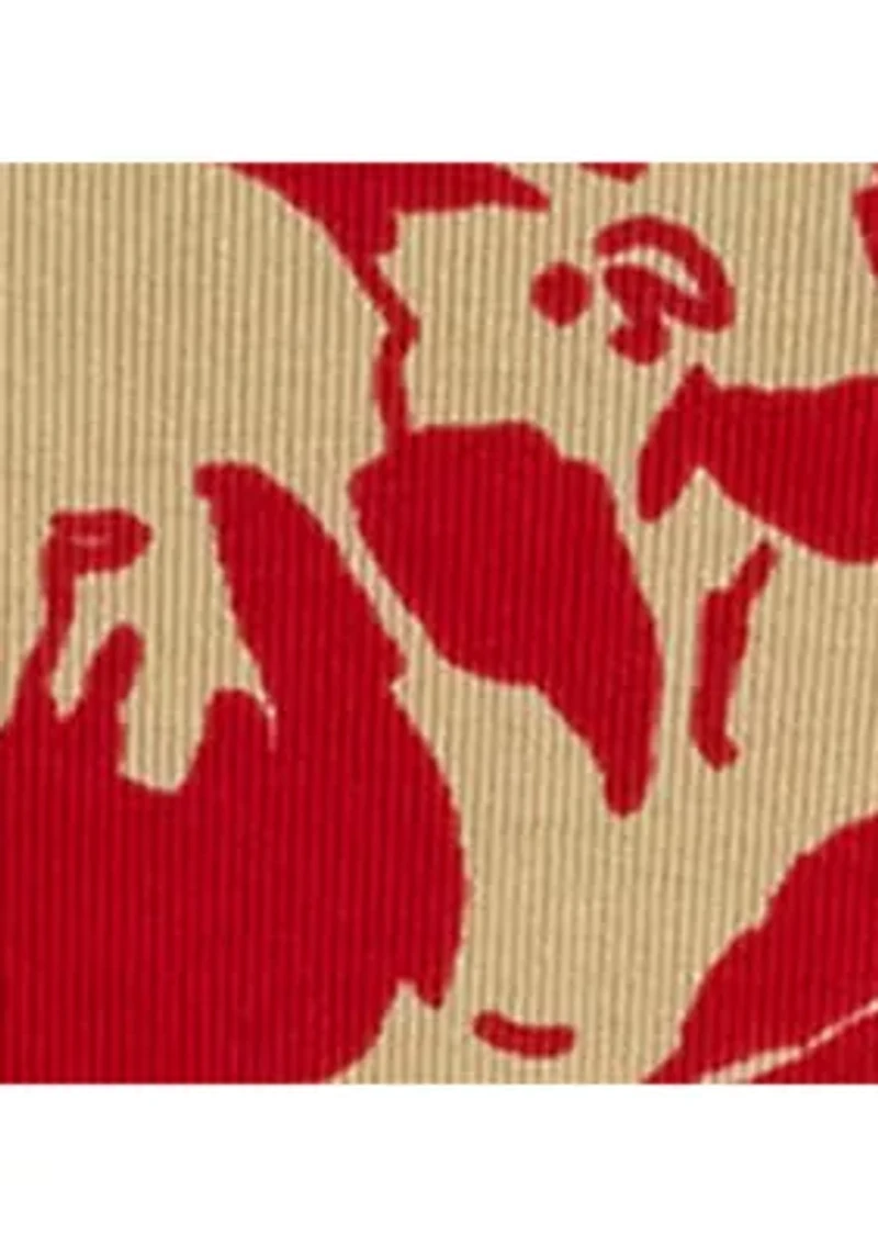 Petite Floral Stretch Cotton Boatneck T-Shirt