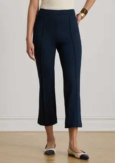 Petite Twill Flare Ankle Pants